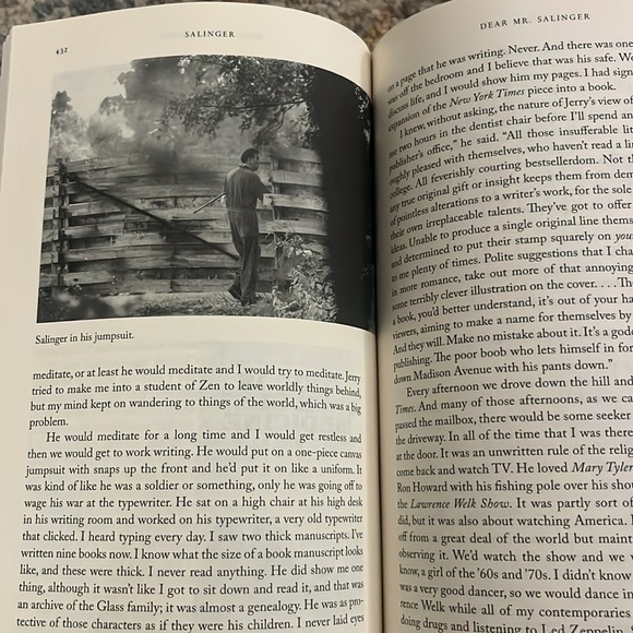 SALINGER Official Book of the Documentary Film DAVID SHIELDS HCDJ 1ST/1ST print - Picture 12 of 16